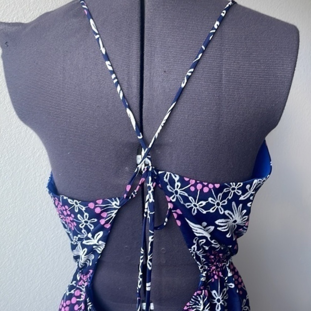 Rachel Kata dress floral backless size M - Picture 4 of 11